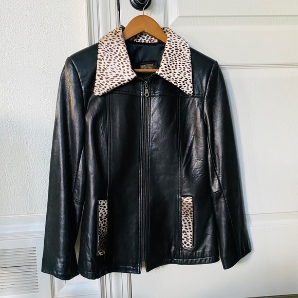 Laurence Roy Jackets & Blazers - Leather jacket - Black lambskin